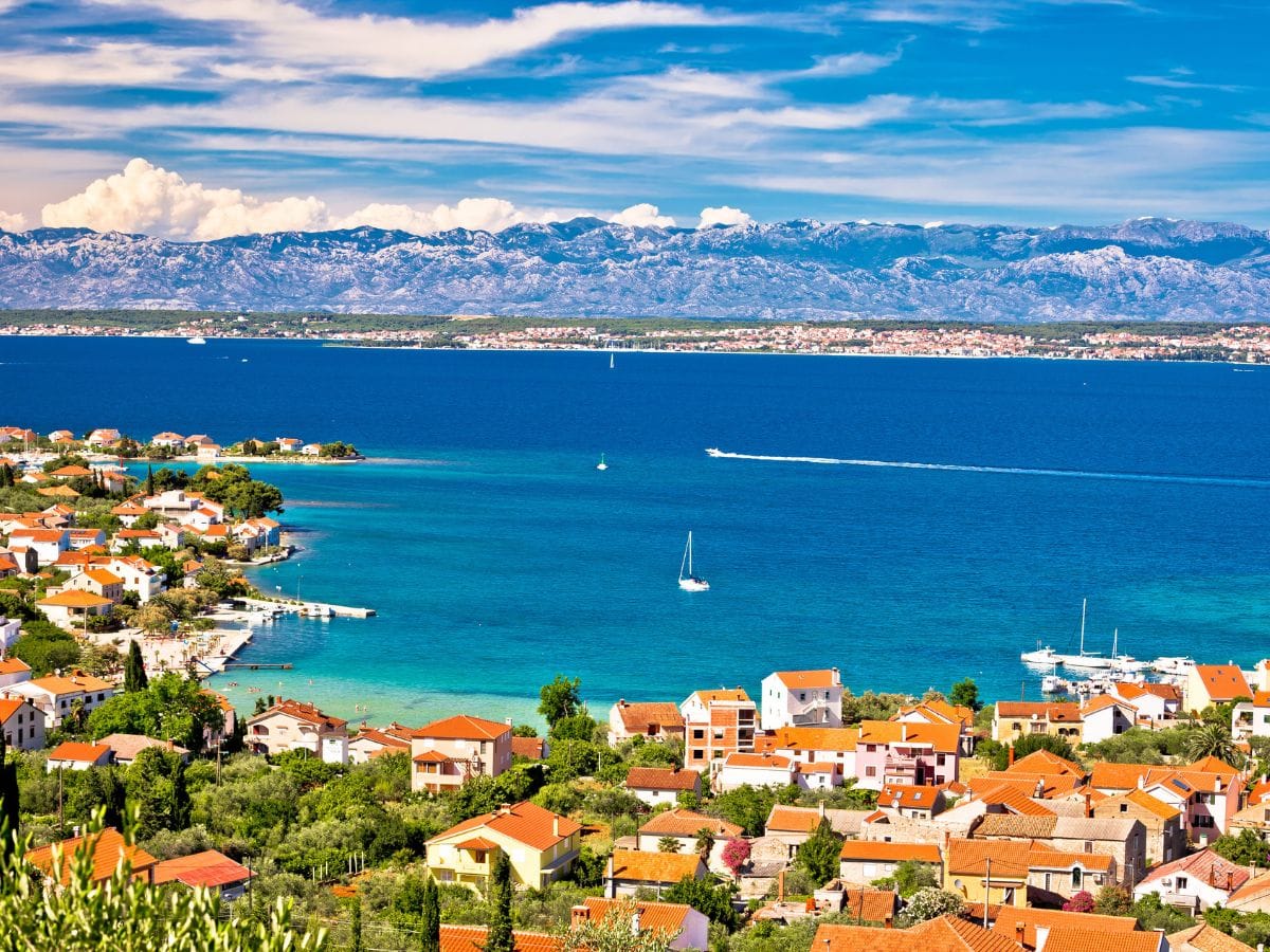Ugljan island and Zadar in the distance