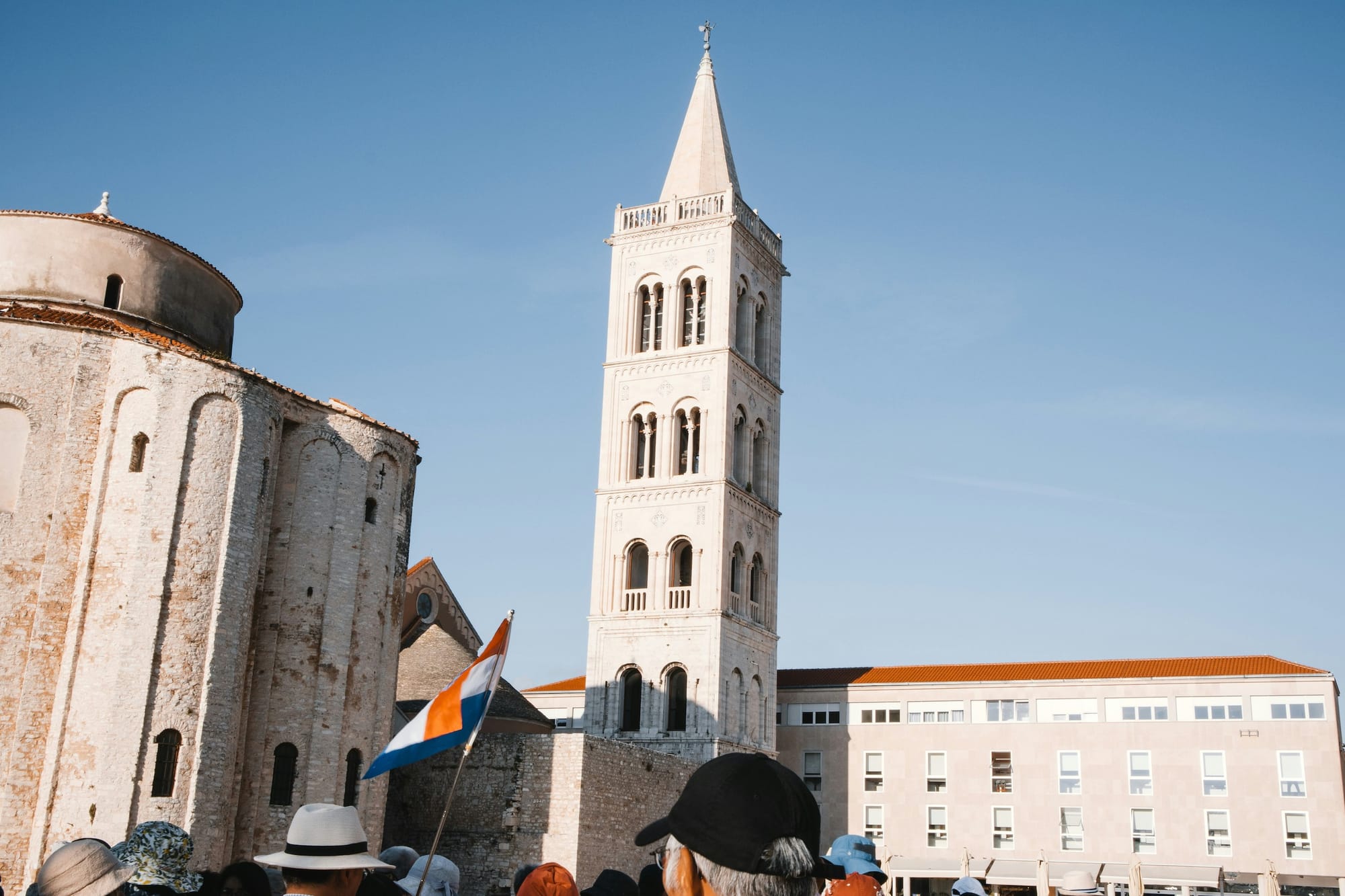 St. Donat Church and St. Anastasia bell tower in Zadar, Croatia