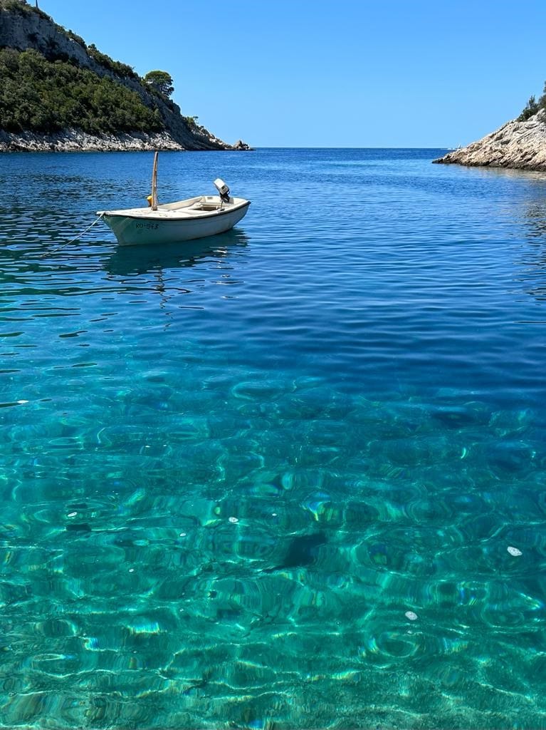 Crystal clear sea at Šolta Island, Croatia