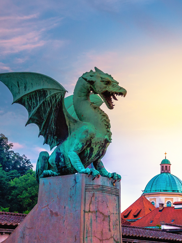 Ljubljana dragon statue