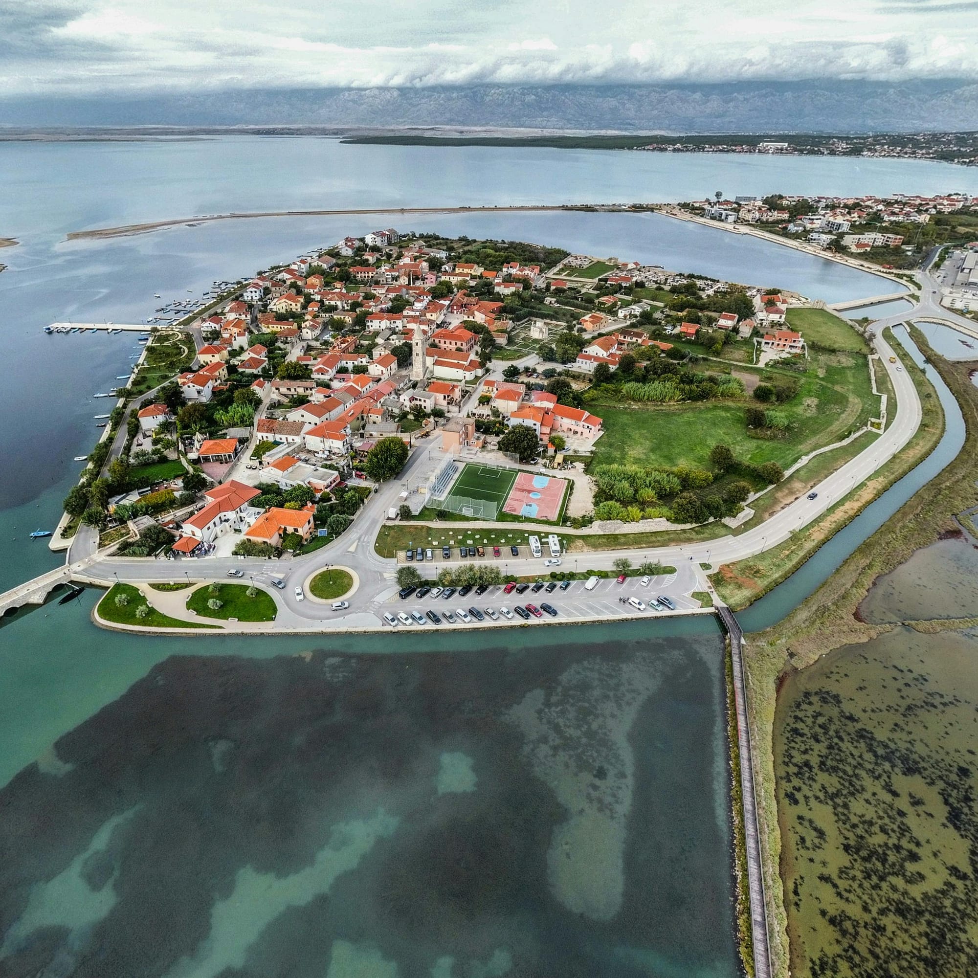 Nin town as seen from the air