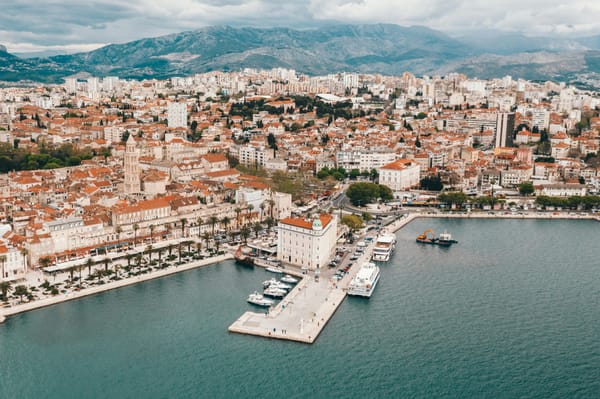 Split, Croatia from the air