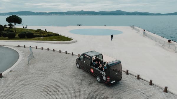 Zadar Cabrio Bus at Salutation to the Sun in Zadar
